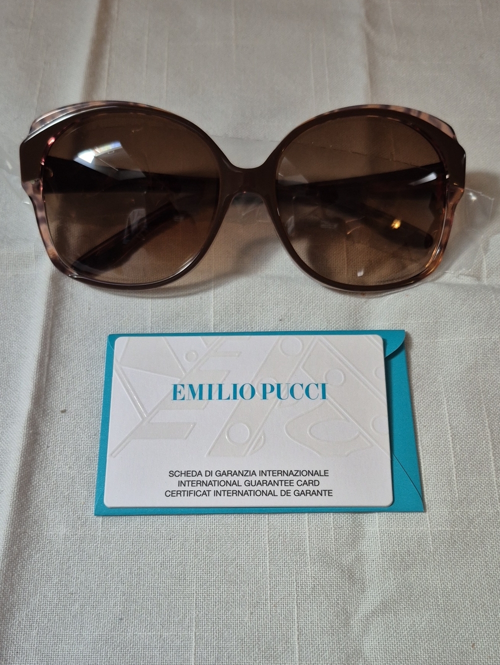 Emilio Pucci Oversized Tortoiseshell Brown Women's Sunglasses